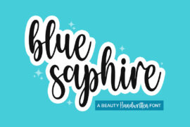 Blue Sapphire Font