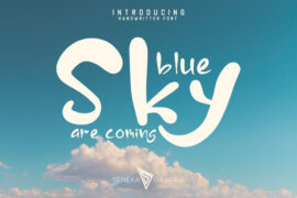 Blue Sky demo Font