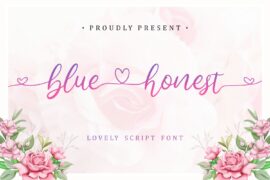 Bluehonest Demo Version Font