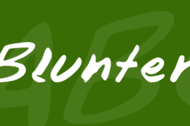 Blunter Font