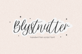 Blystnutter Demo Font
