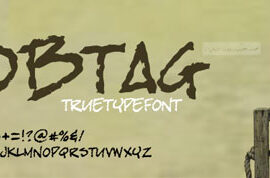 bobTag Font