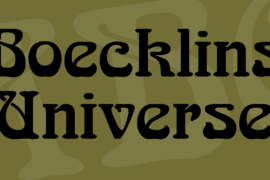Boecklins Universe Font