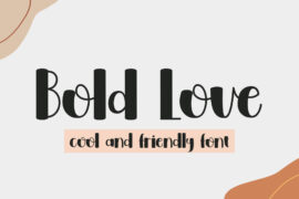 Bold Love – Personal Use Font