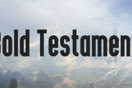 Bold Testament Font