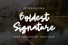 BoldestSignature Font