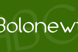 Bolonewt Font