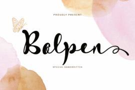 Bolpen Font