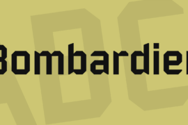 Bombardier Font