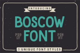 BOSCOW Font Family