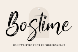 Bostime Font
