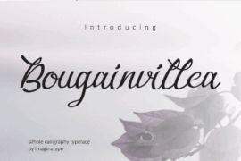 Bougainvillea Font