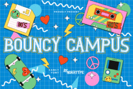 Bouncy Campus Demo Font