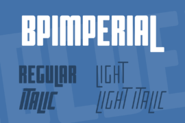 BPimperial Font Family