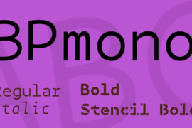 BPmono Font Family