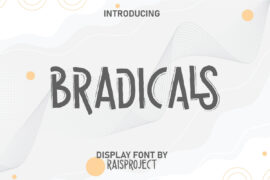 Bradicals Demo Font