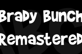 Brady Bunch Remastered Font
