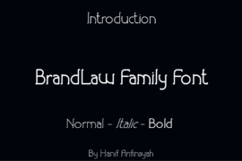 BrandLaw Font Family