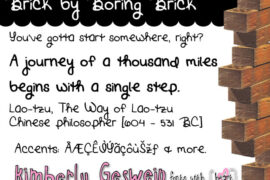 Brick by Boring Brick Font