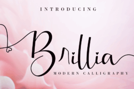 Brillia Calligraphy Font