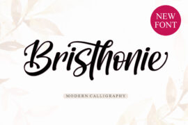 Bristhonie Italic – Personal Us Font