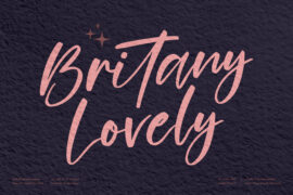 Britany Lovely Font Family