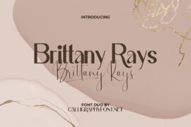 Brittany Rays Demo Font Family