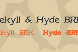 Jekyll & Hyde BRK Font Family