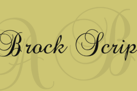 Brock Script Font