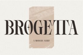 BROGETTA-Regular Font