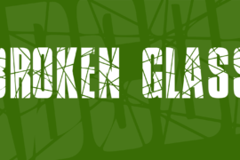 Broken Glass Font