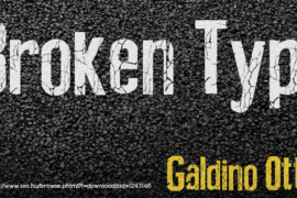 Broken Type Font