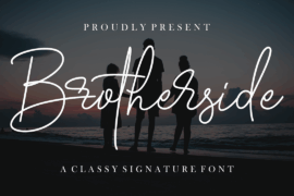 Brotherside Signature Font