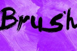 Brush Font