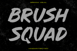 Brush Squad – Demo Version Font