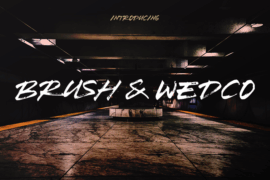 Brush Wedco Font
