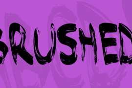 Brushed Font