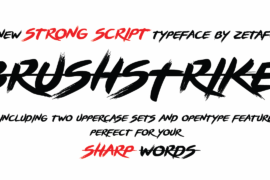 BRUSHSTRIKE Font