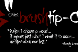 brushTip-C Font