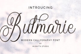Bulmarie Script Font