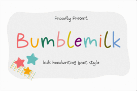 Bumblemilk Demo Font