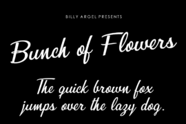 Bunch of Flowers Personal Use Font