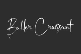 Butter C Demo Font