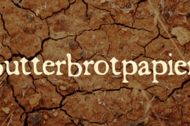 butterbrotpapier Font