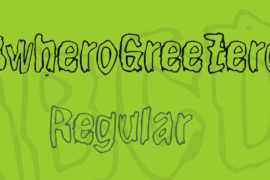 BwheroGreeZero Font