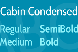 Cabin Condensed Font Family