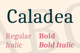 Caladea Font Family
