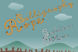 Calligraphy Rope Font