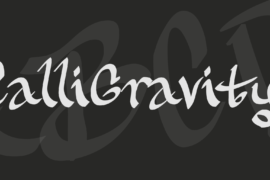 CalliGravity Font