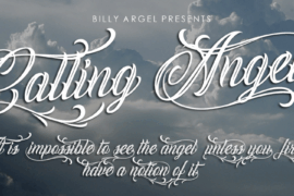 Calling Angels Personal Use Font